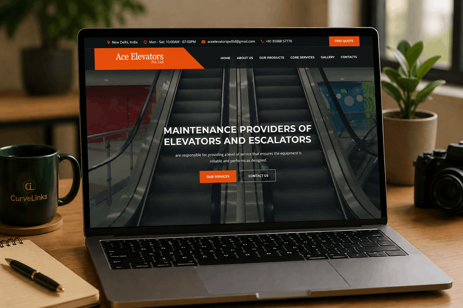 ACE Elevators Website Project